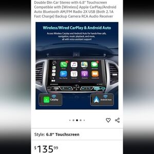 New Bluetooth Car Stereo with 6.8" Touchscreen